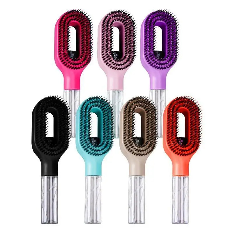 2-in-1 Spray Hair Brush – Detangling Mist Comb Styling Tool