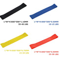 1/3/4Pcs Resistance Bands Yoga Band Fitness Exercise Training Hip Tension Band Leg Squat Dance Elastic Loop Stretch Band Oasis Select mix 4pcs