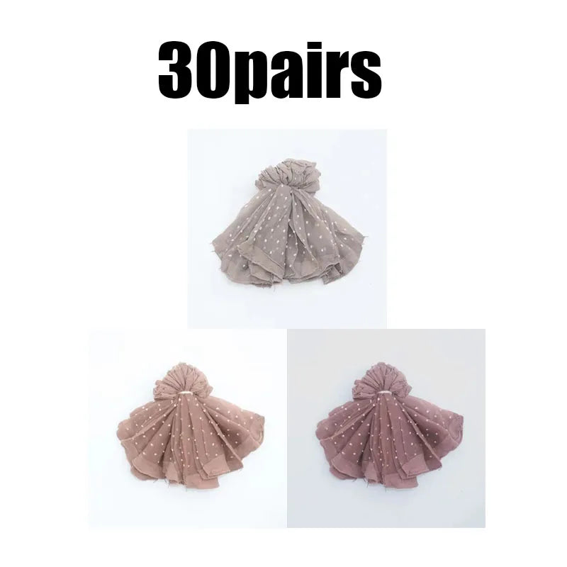 10/20/30pairs Cool Breathable Summer Sexy Black Skin Dot Sock Solid Color Dot Socks Women Girls High Stretch Mesh Nylon Sock Oasis Select 30pairs mix 1 One Size
