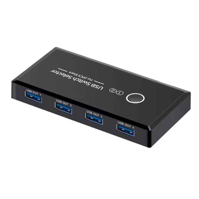  USB 3.0 2.0 Switcher KVM Switch USB KVM Switch for Windows10 PC Keyboard Mouse Printer 2 PCs Sharing 4 Devices USB Switch Oasis Select