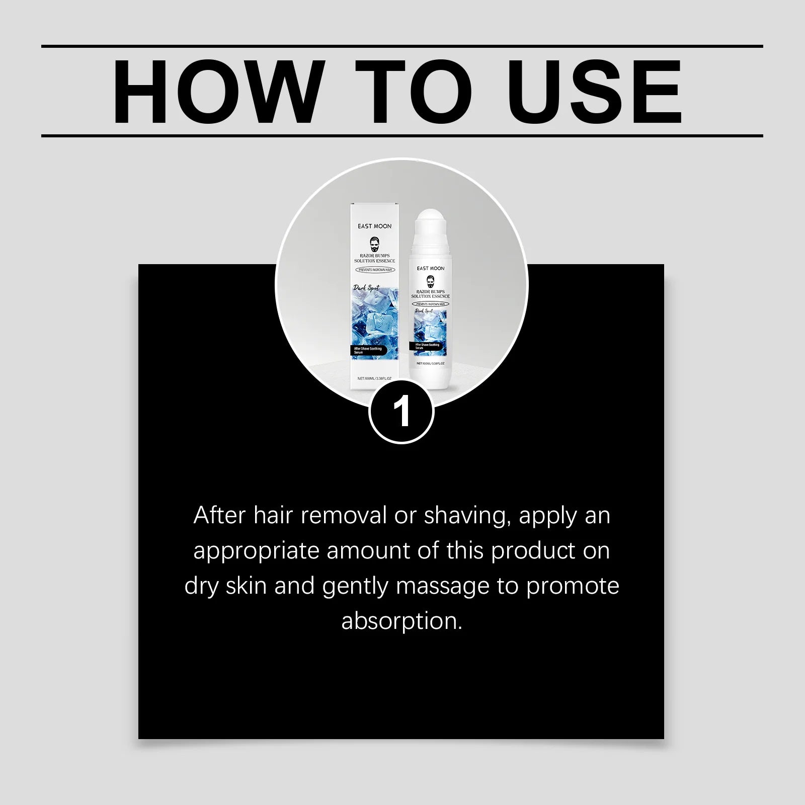 East Moon Men Aftershave Care Essence Reduce Damaged Moisturize Dry Soothing Pain Growth Inhibition Beard Remove Nourish Serums Oasis Select