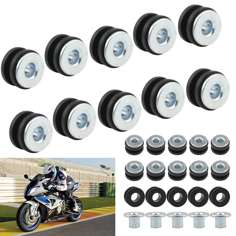 "Cushion Bolt Rubber Grommet Sets, DIY Pressure Reduction Motorcycle Accessories, 5 Kits" Oasis Select