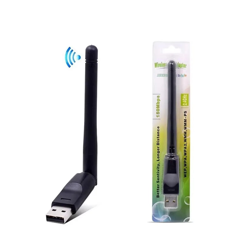 150Mbps Mini USB WiFi Adapter MT7601 Wireless Network Card wifi Receiver Dongle 802.11 b/g/n for Desktop Laptop Windows 2.4G Oasis Select