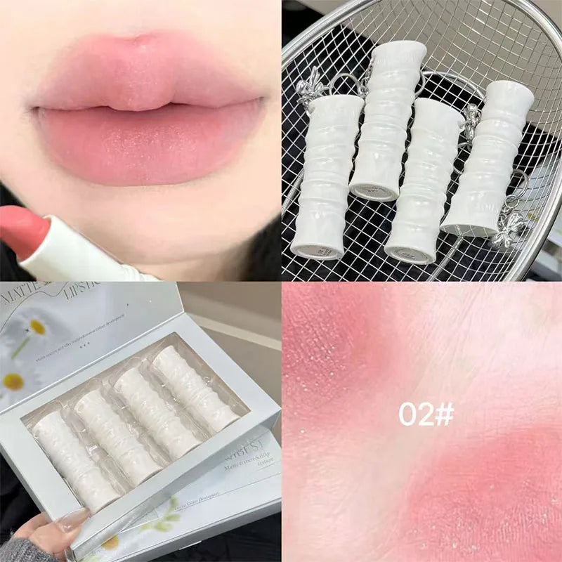 QIBEST Matte Lipstick – Velvet Soft-Mist, Long-Lasting Color