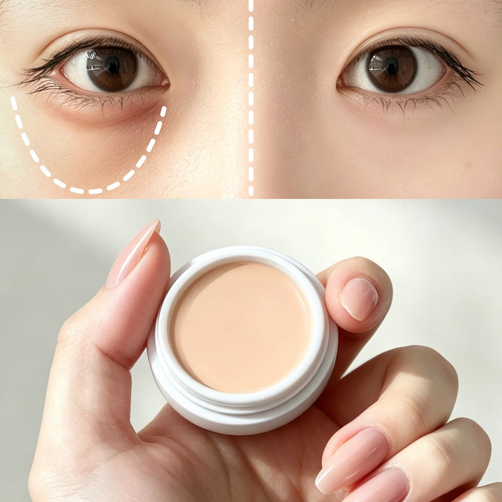 QIC 3-Color Concealer Palette – Moisturizing Long-Lasting Cover