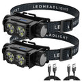Mikenoon Rechargeable LED Headlamp | 180° Magnetic Rotation