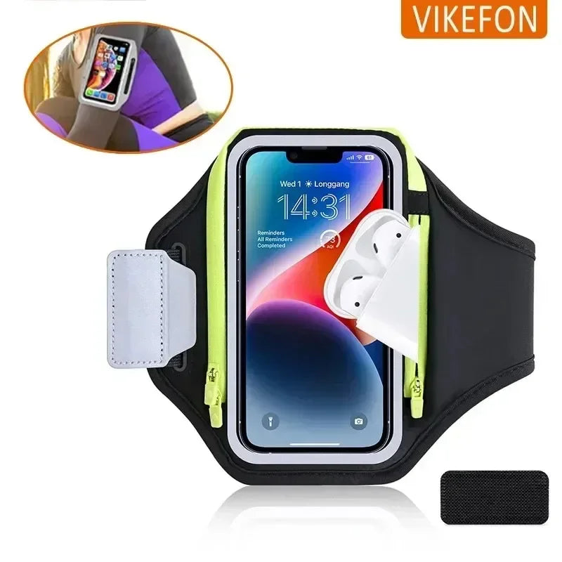 Outdoor Fitness Running Arm Bag Mobile Phone Bag Card Headphone Storage for IPhone 14 Pro Max Samsung Xiaomi Running Accessories Oasis Select