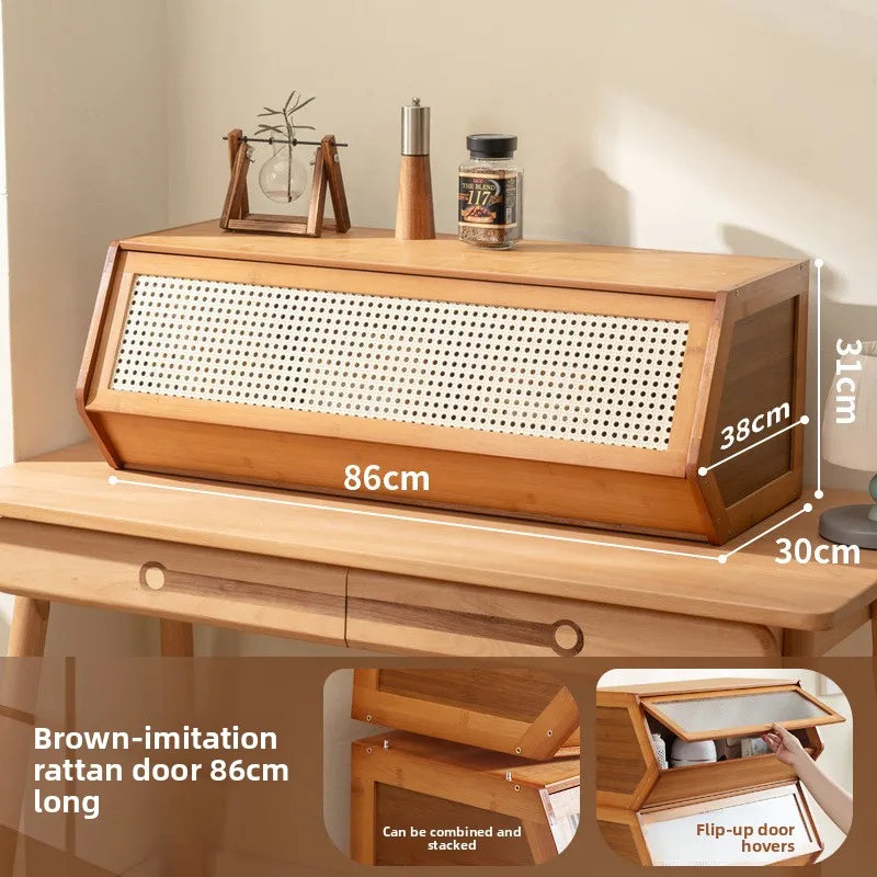 Bookshelf Shelf Floor-to-ceiling toy storage Book cabinet Locker Living room can be stacked Modular combination lattice cabinet Oasis Select ST 86 long brown