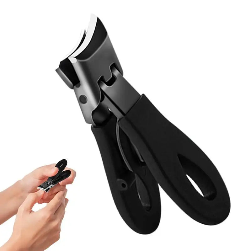 Slanted Nail Clippers Wide Jaw Opening Slanted Curved Nail Trimmer For Thick/Ingrown Nails Stainless Steel Pedicure Tool Oasis Select