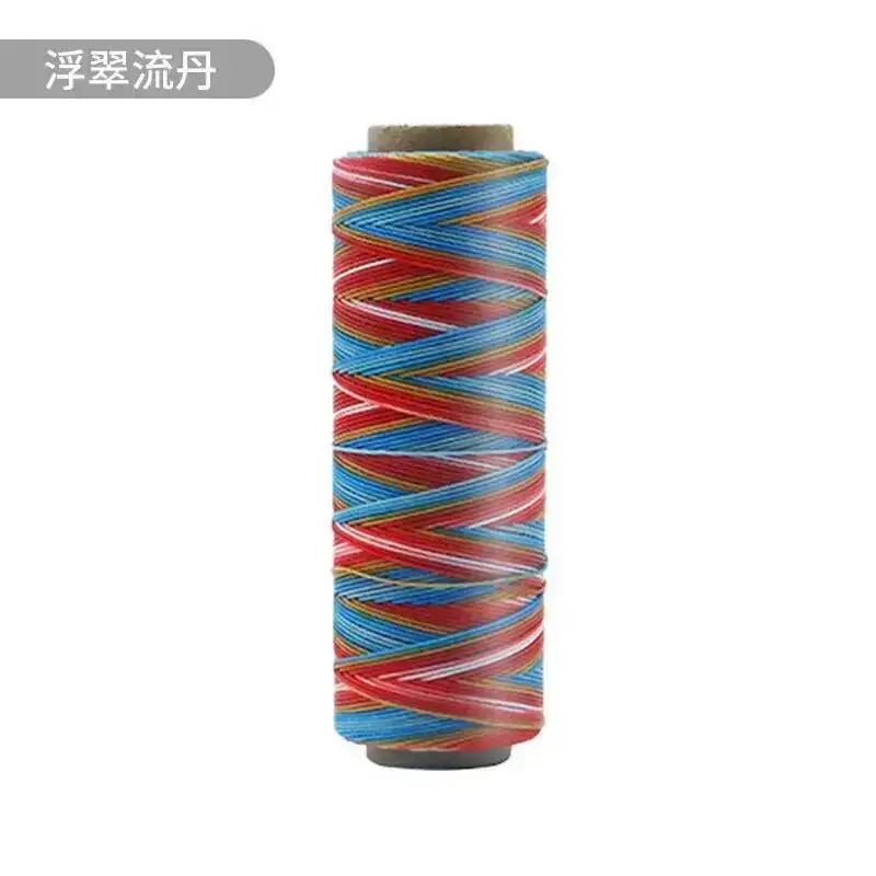 Round Waxed Cord Polyester Coated Sewing Thread DIY Handmade Leather