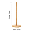 Wood Paper Towel Holder Countertop Wooden Standing Paper Towel Holder Base Paper Towel Holder for Paper Towel Fresh-Keeping Film Oasis Select Single