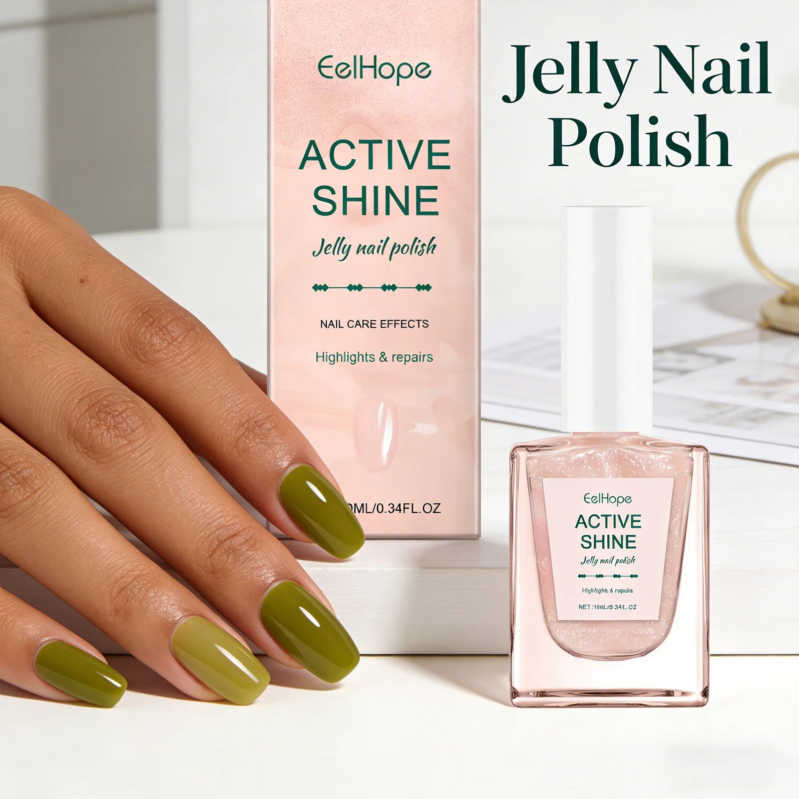 Jelly Gel Nail Polish Translucent Sheer Long Lasting Soak Off UV LED Nail Varnish For Salon Home DIY Nail Art Manicure 10ml Oasis Select