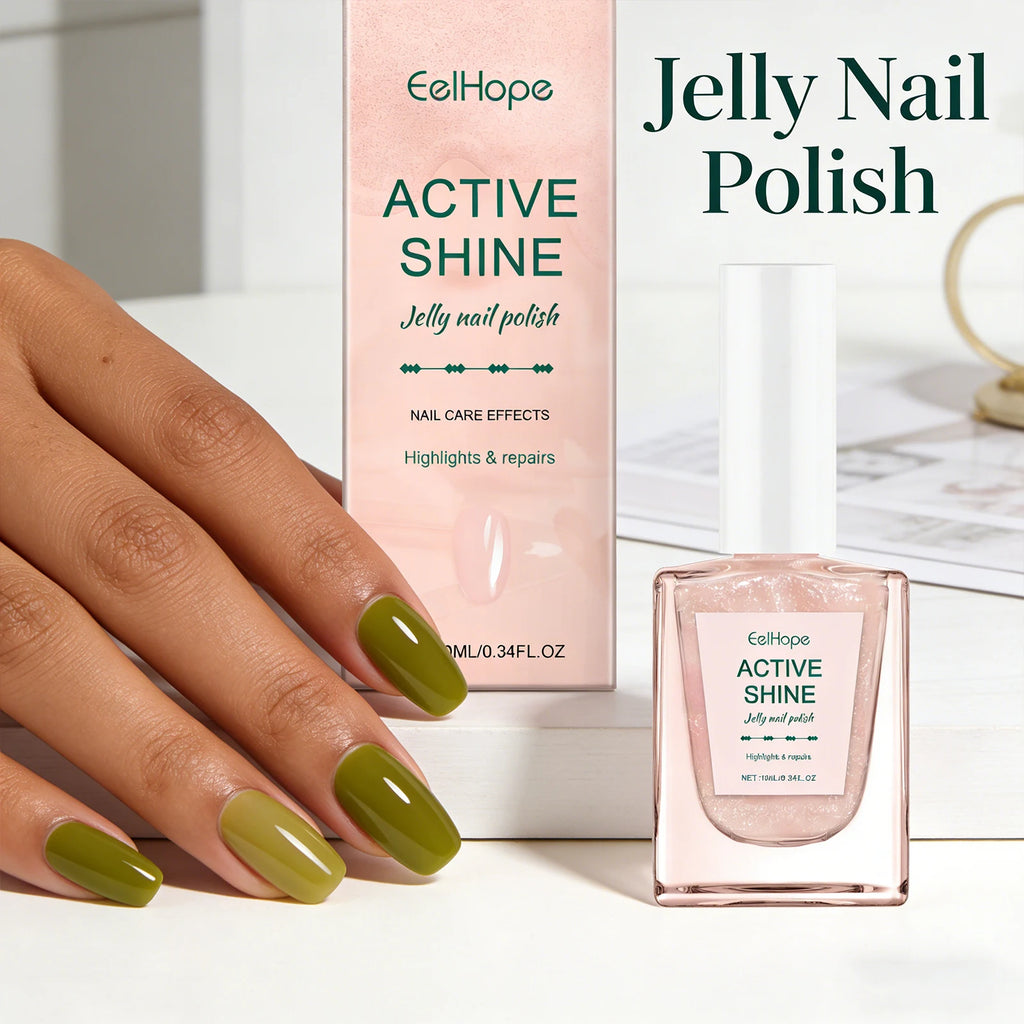 Jelly Gel Nail Polish Translucent Sheer UV LED Soak-Off 10ml Gel Nail Polish Oasis Select