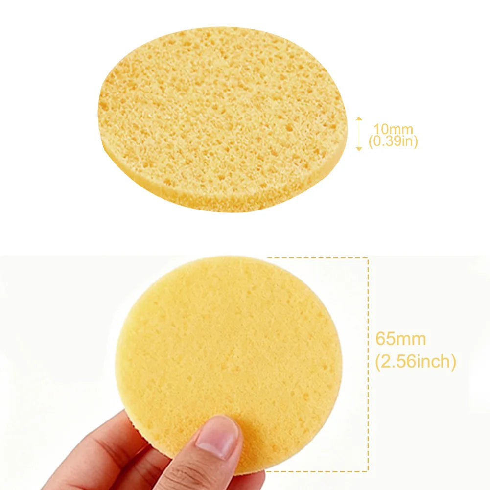 Reusable Compressed Cellulose Face Sponges 100pc Set