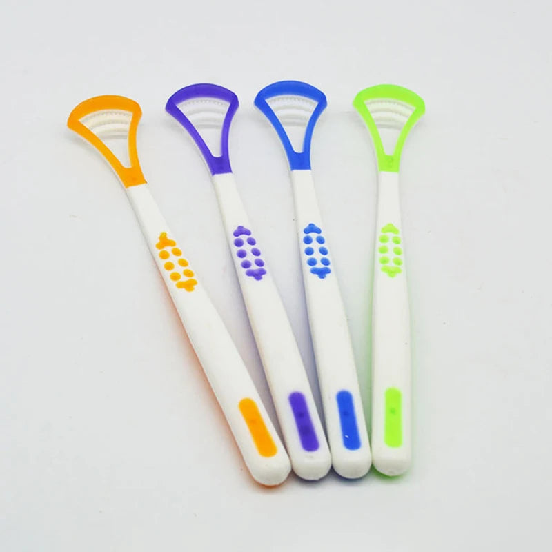 Tongue Scraper Tongue Cleaning Brush Care Plastic Tongue Scraper Travel Portable Freshen Breath Tongue Brush Cleaner for Oral Ca Oasis Select 1pcs color random