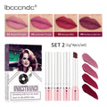 Matte Lipstick Lip Tint Set 4 Colors Waterproof Long Lasting Non-transfer Smooth Highly Pigmented Velvet Lip Sticks Makeup Oasis Select SET 4