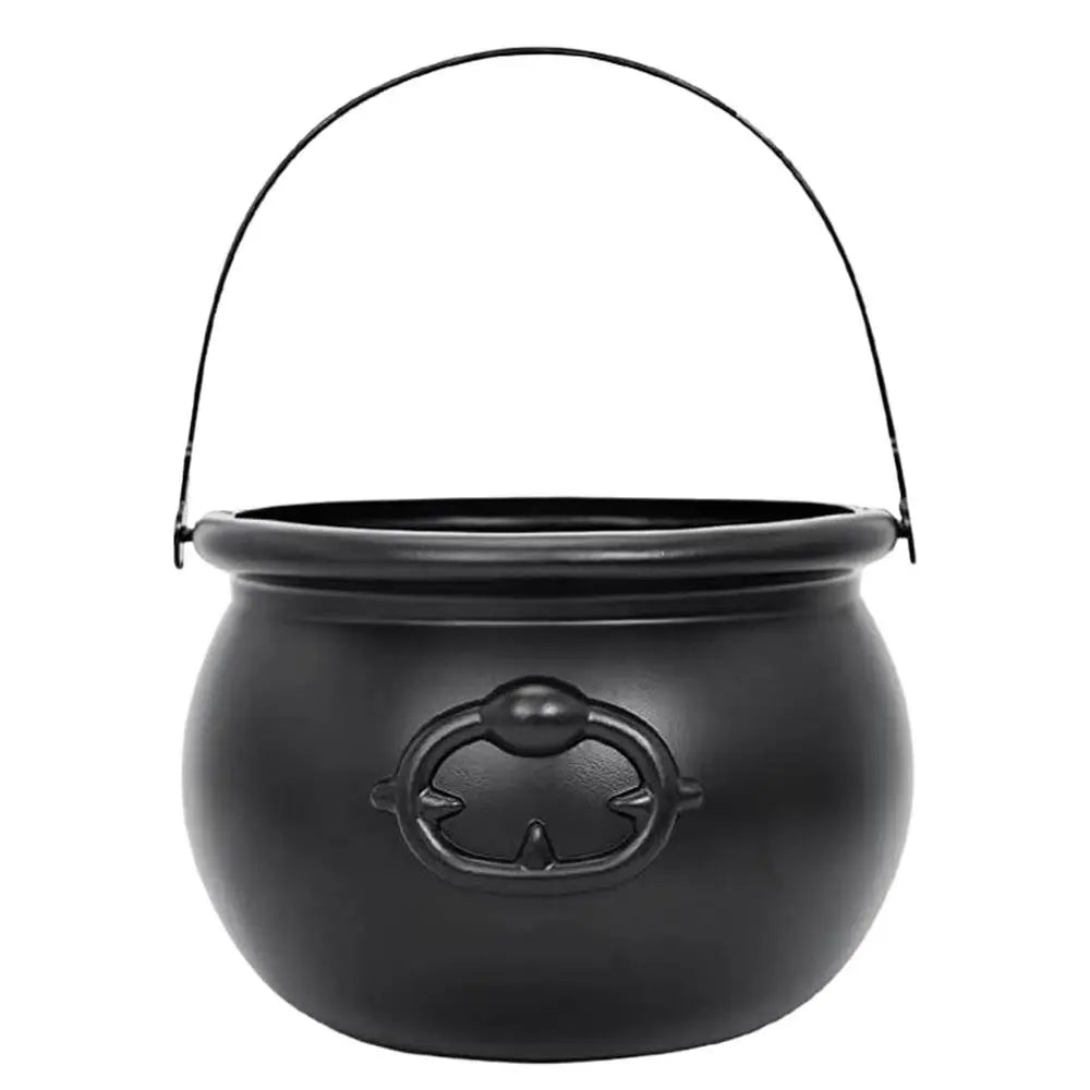 Candy Pot Halloween Witch Candy Pots Spooky Design Halloween Black Cauldron Pot For Candies Biscuits Chocolates And Jewelry Oasis Select Black