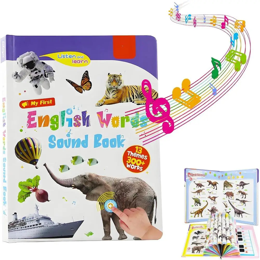 My First English Sound Book – Early Learning Toy for Toddlers Educational Sound Book Oasis Select B
