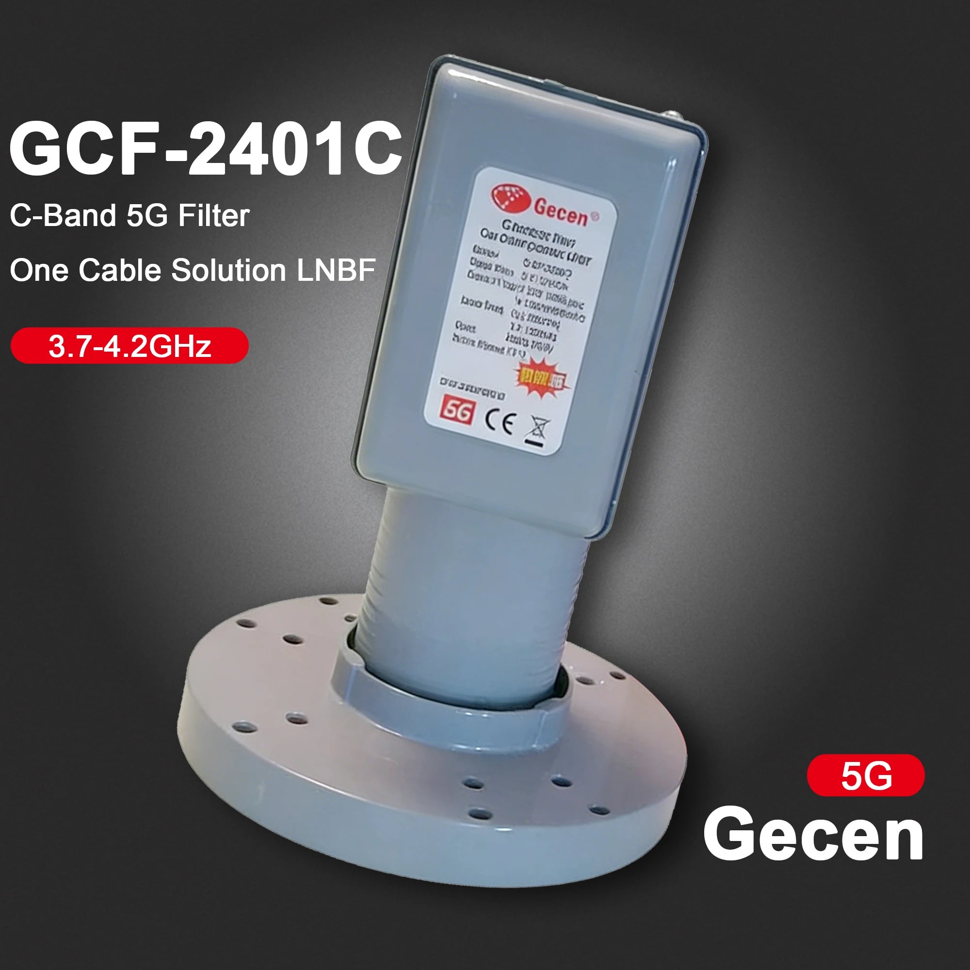Special Frequency Reducer for Anti-5G Signal Interference Satellite C-Band Dual Local Oscillator High-Frequency Head LNB 5150/57 Oasis Select