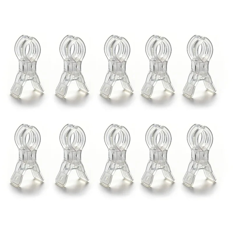 10pcs 3.5 Inch Heavy Duty Spring ClampTransparent Plastic Multipurpose Clip for Balloon Arch Backdrop Fixing Festive Decorations Oasis Select 10pcs