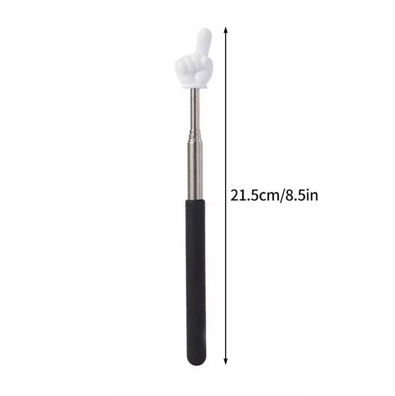 Retractable Teacher Pointer Finger Design Stainlesssteel Telescopic