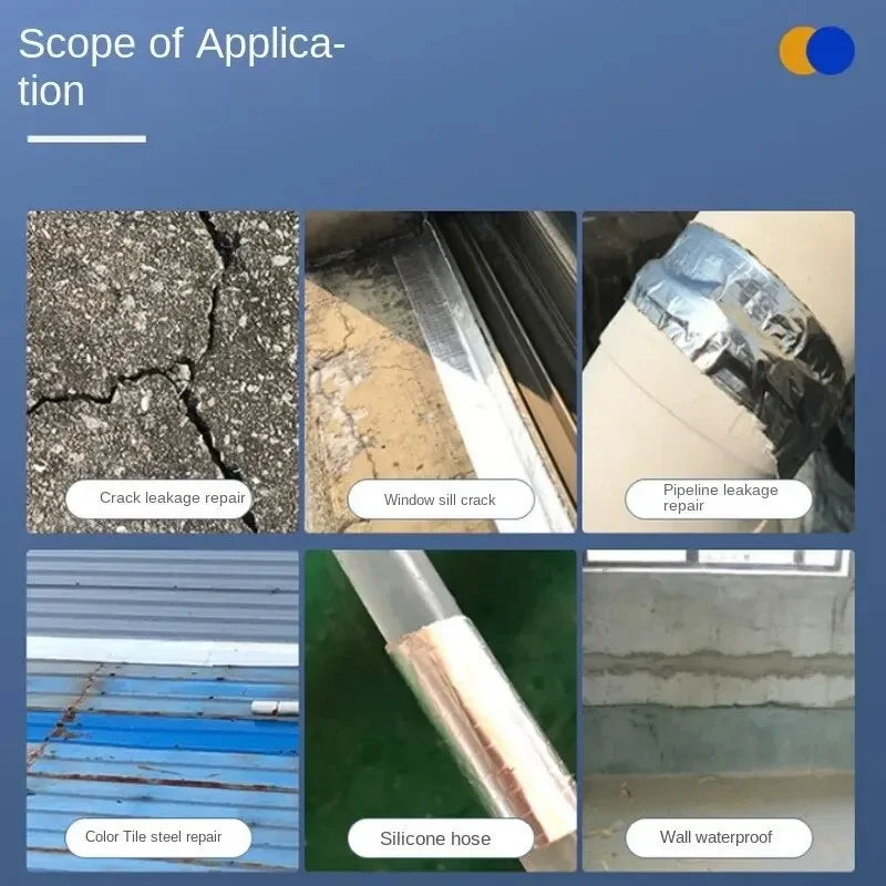 Butyl Tape Waterproof Aluminum Foil Self-Adhesive Roof Seal