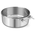 New Stainless Steel Pet Bowl Anti-gnawing Hanging Pet Feeder Feeder Dish Pet Oasis Select 18x6.5cm