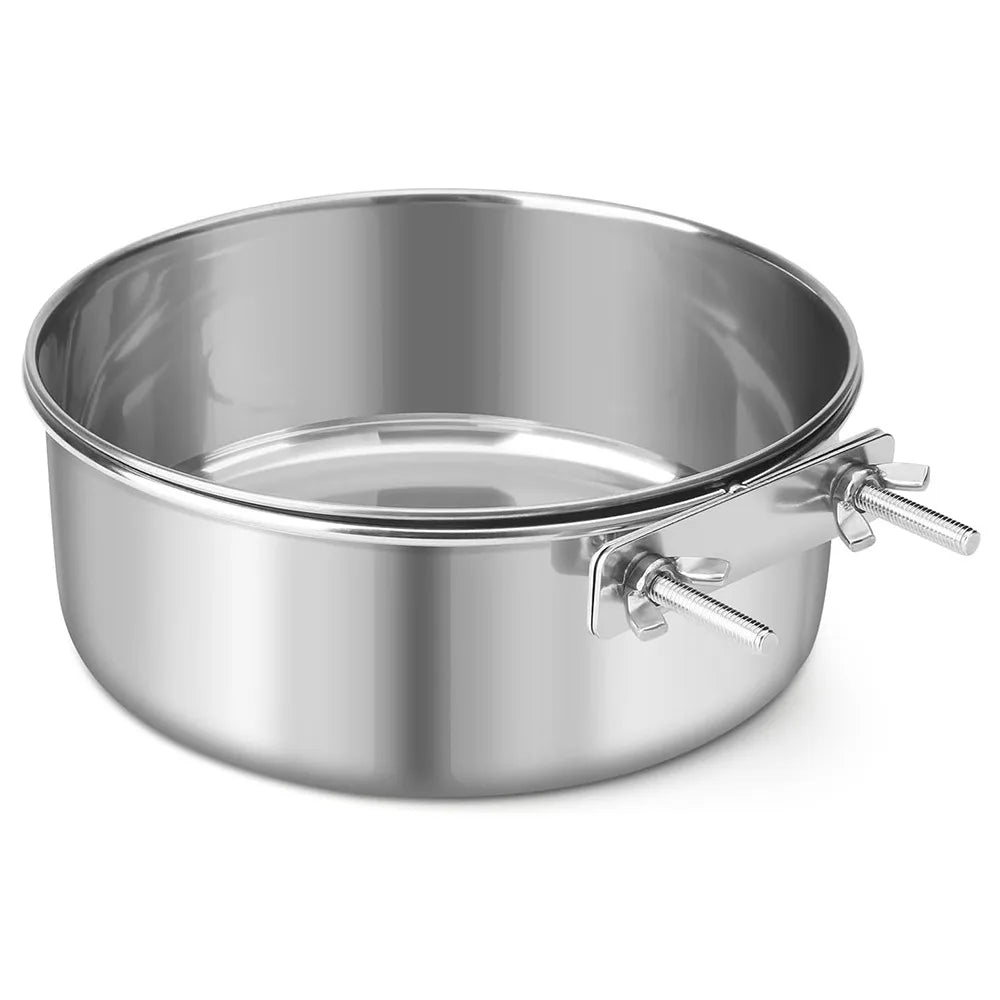 New Stainless Steel Pet Bowl Anti-gnawing Hanging Pet Feeder Feeder Dish Pet Oasis Select 18x6.5cm