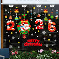 Christmas Snowman Santa Electrostatic Window Decals | 2/4 PCS