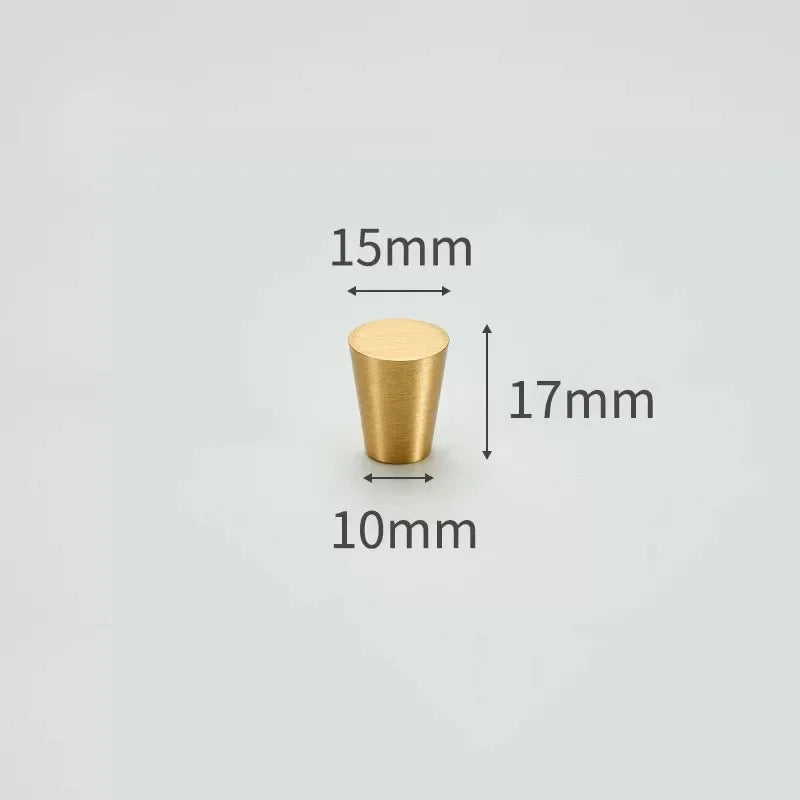 Modern Simple Solid Brass Cabinet Knobs Furniture Wardrobe Handle Kitchen Copper Pulls Doorknob Oasis Select 1