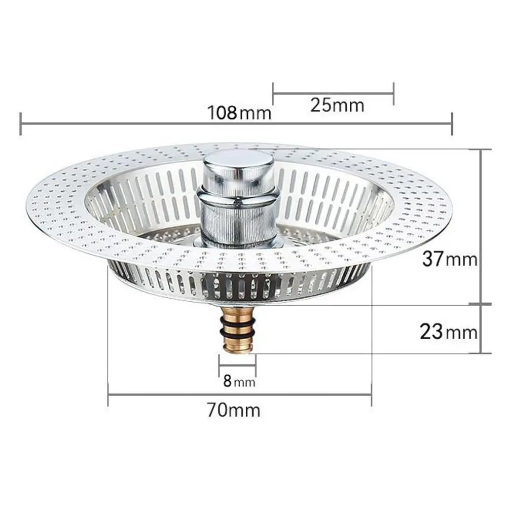 Durable Anti Clog Kitchen Sink Strainer Floor Drain Plug Anti-blocking Mesh Trap Hair Clean Up Food Catcher Tools Drain Filter Oasis Select