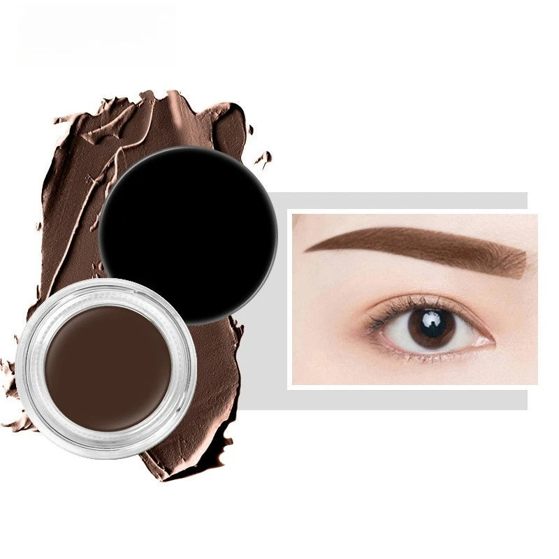Waterproof 3D Eyebrow Pomade Gel – Natural Long-Lasting Brow Eyebrow Pomade Gel Oasis Select 03 Chocolate