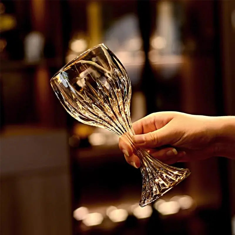 European high-end gold unleaded glass wine glass household thickened hand-made crystal glass goblets wine glasses Oasis Select