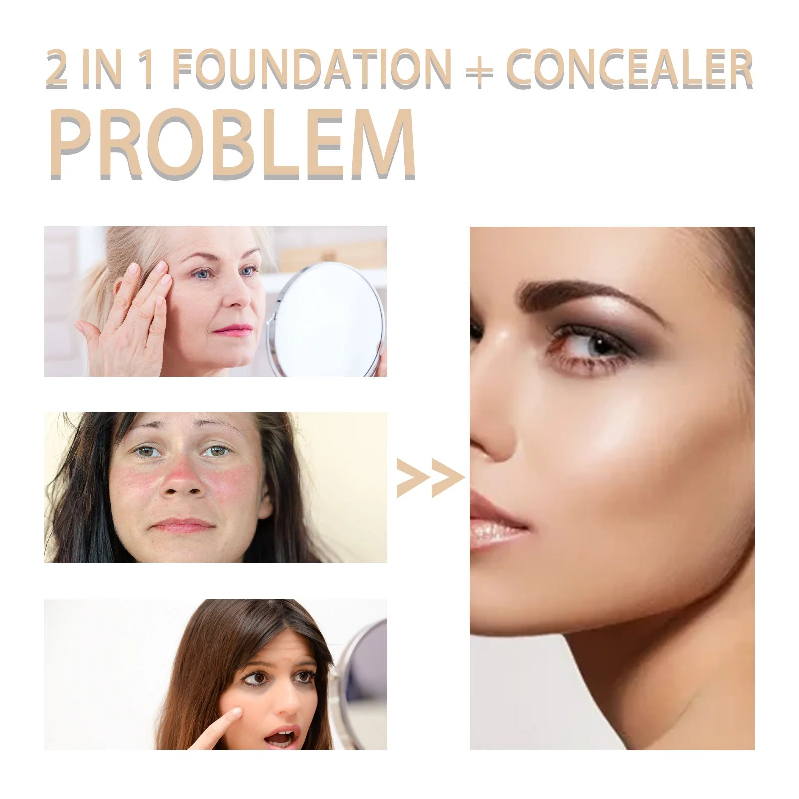 Jaysuing Double Head Concealer Pen – Waterproof, Long-Lasting