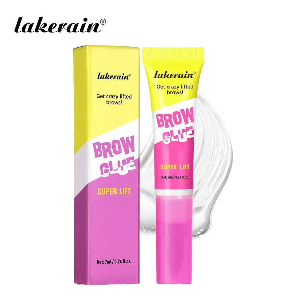 Super Lift Brow Glue Lamination Gel Crazy Lift Brow Long-lasting Strong Hold & Built-In Styling Comb Clear Eyebrow Gel Cosmetics Oasis Select 1 pc
