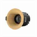 SHINEKNOT Walnut Wood Grain COB LED Recessed Spotlight | Dimmable