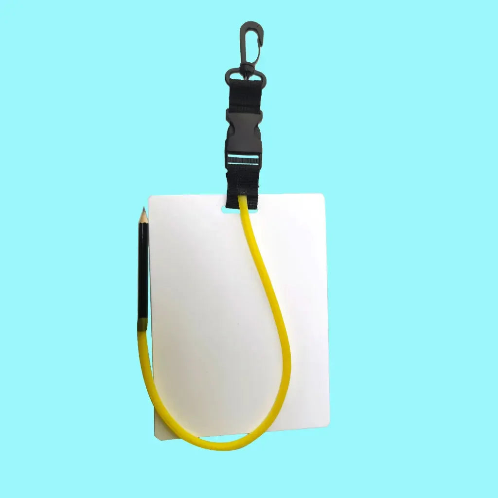 1 Page Scuba Diving Writing Slate Underwater Wordpad Underwater Diver Communication Gear Diving Logs with Pencil Oasis Select