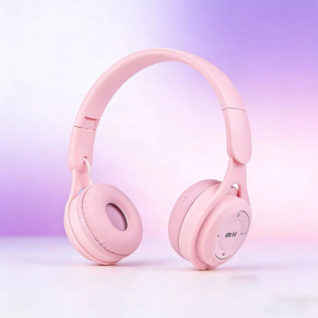 M6 Wireless Bluetooth Headphones Macaron Stereo Headset with Mic Wireless Headphones Oasis Select pink