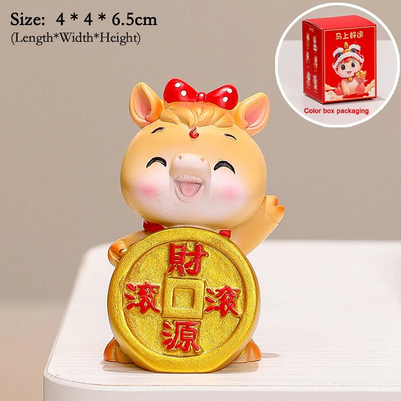 2026 Year Horse Table Decoration Charming Pony Accessory Lucky Cute