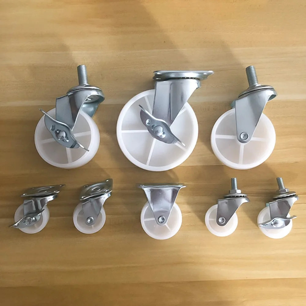 4PCS 2.5" Furniture Casters With Rubber Mount Ball Bearing Wheel Universal Heavy Trolley Wheel 360 Degrees Swivel Castor Oasis Select