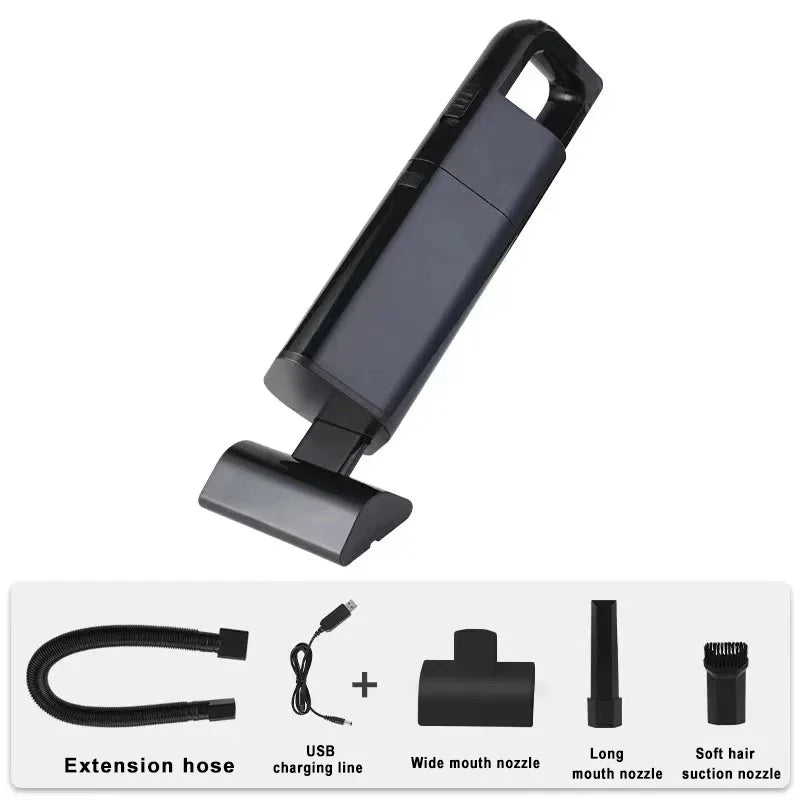 Portable Pet Electric Wireless Vacuum Cleaner Cat Hair Cleaning For Dog Brush Carpet Remove Lint Pellet Household Cleaning Tools Oasis Select black