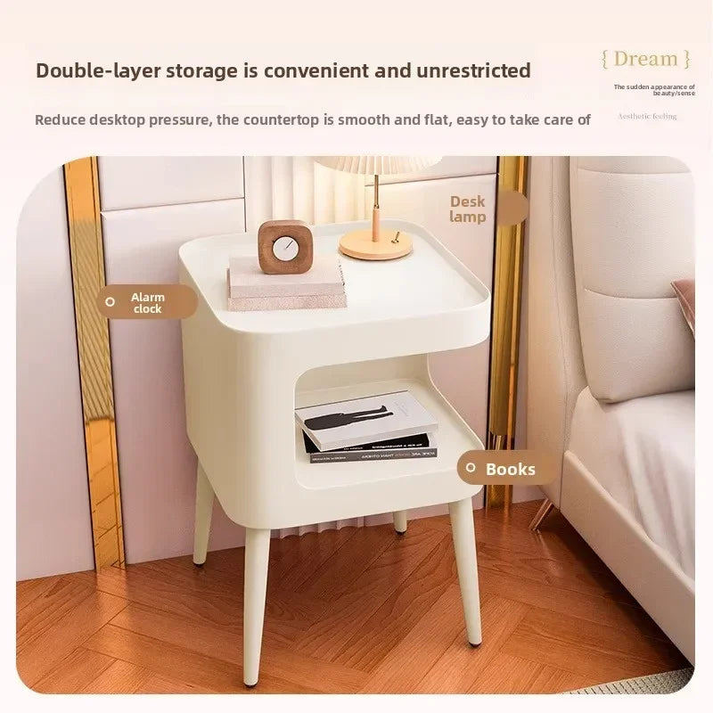 Cream wind living room sofa side table bedside table wrought iron creative bedside small coffee table small table Oasis Select