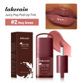 Juicy Box Shape Lip Tint Gloss Moisturizing Lightweight & Non-Sticky Lip Staion Long-Lasting High Shine Finish Lips Makeup Oasis Select Rosy Brown