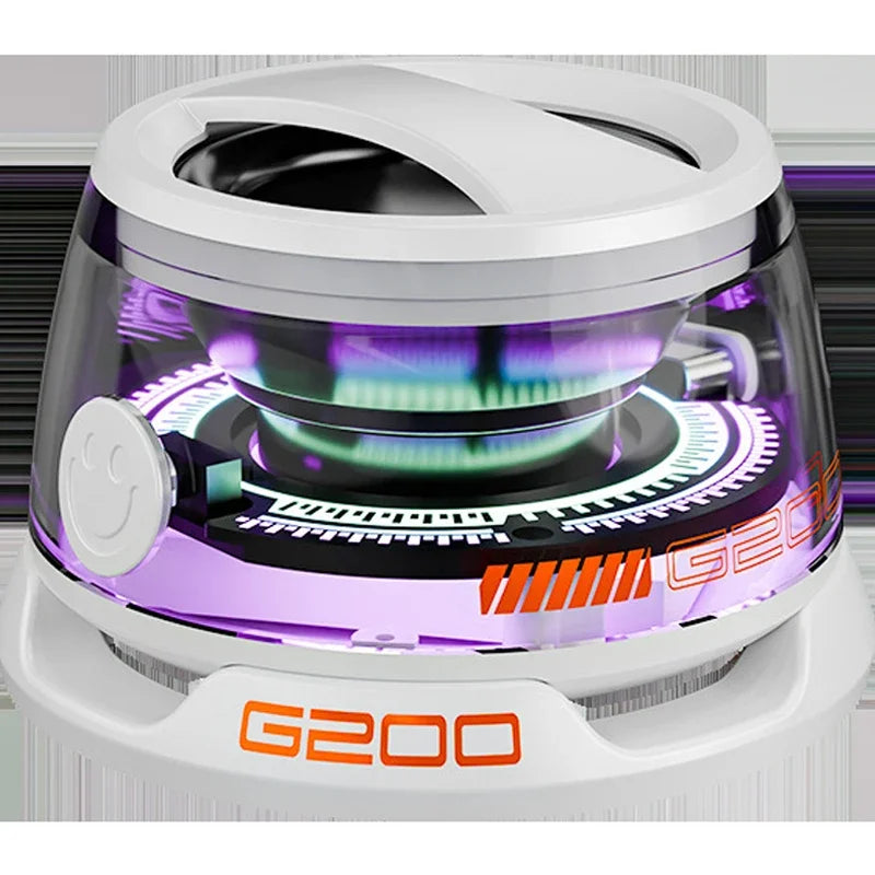 Mini Travel Stereo Speaker with RGB Color Light and Phone Holder Outdoor Magnetic Bluetooth Speaker Wireless Portable for IOS Oasis Select White