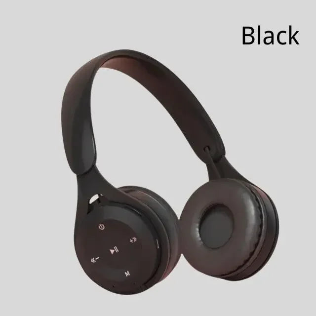Hifi Sound Bluetooth Headphones Wireless Over-Ear Headsets with Microphone Noise Reduction Comfortable for Travel And Home Use Oasis Select black
