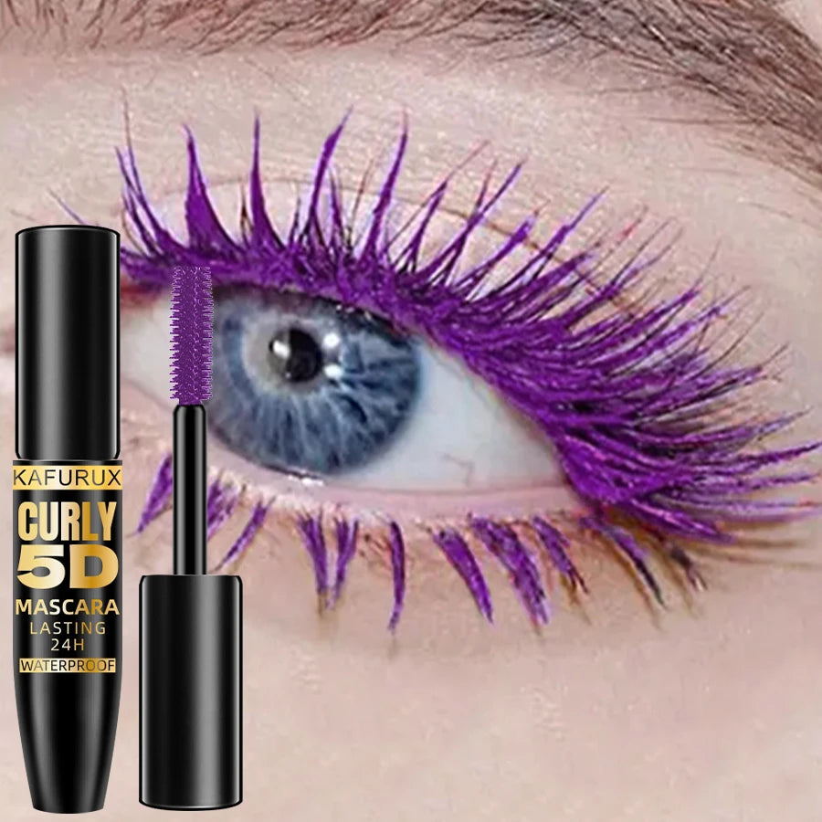 KAFURUX 5D Waterproof Mascara – Volume, Curl & 9 Colors