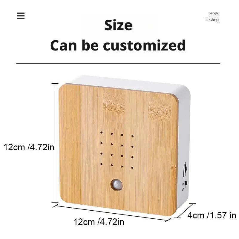 2025 Portable Chirping Sound Box Clear Mini Smart Animal Noise Machine Simulation Automatic Motion Sensor Fireplace Oasis Select