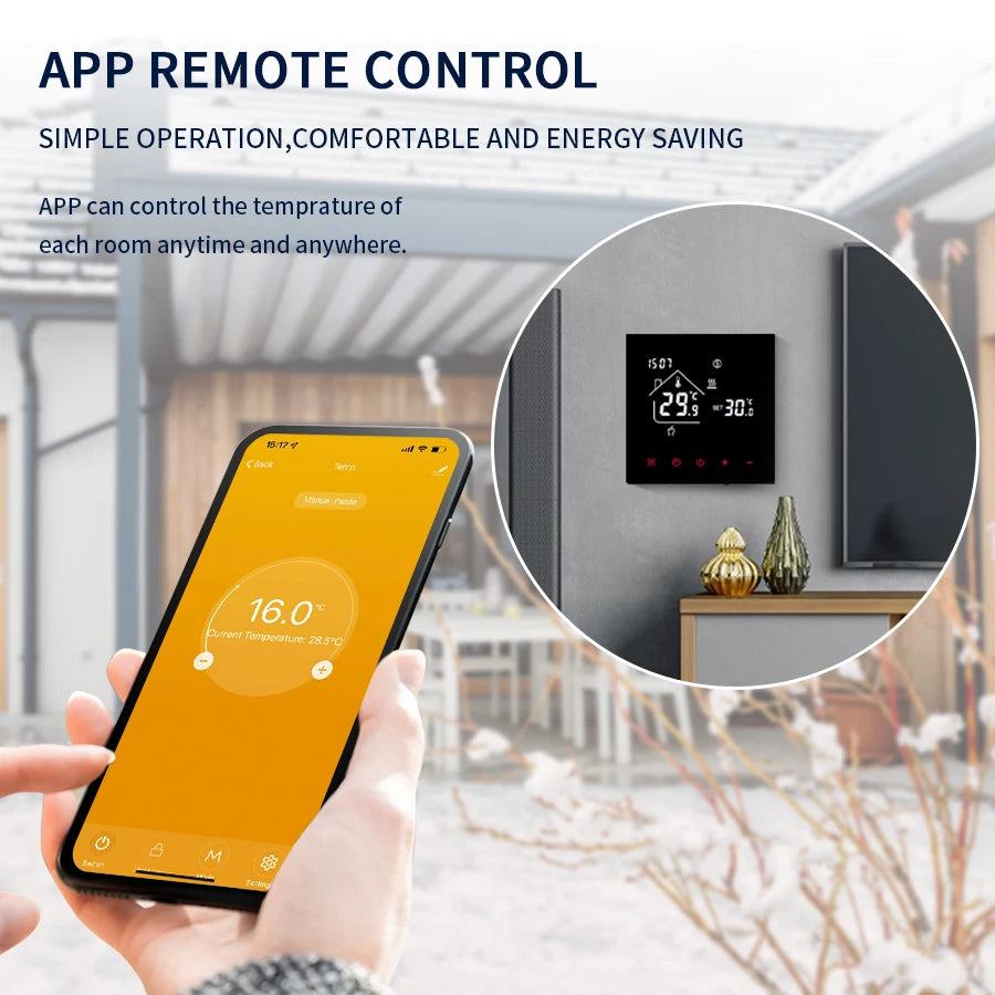 Smart WiFi Thermostat Tuya – Floor Heating & Boiler Control Smart Thermostat Oasis Select