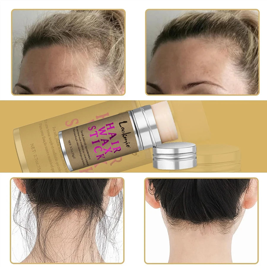 LOCKMIO Women Hair Wax Stick for Wigs Anti-frizz Flyaways Control Styling Wax Long-lasting Smooth Broken Back Hair Pomade Cream Oasis Select