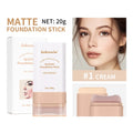 Skin Tint Foundation Stick with Brush Multi Use Matte Waterproof Long Lasting Oil Control Thin Coverage for Blemishes Concealer Oasis Select 1Cream